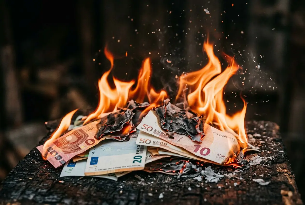 Argent dévoré par l'inflation